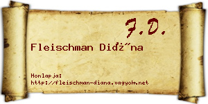 Fleischman Diána névjegykártya