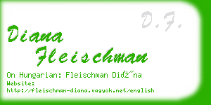diana fleischman business card